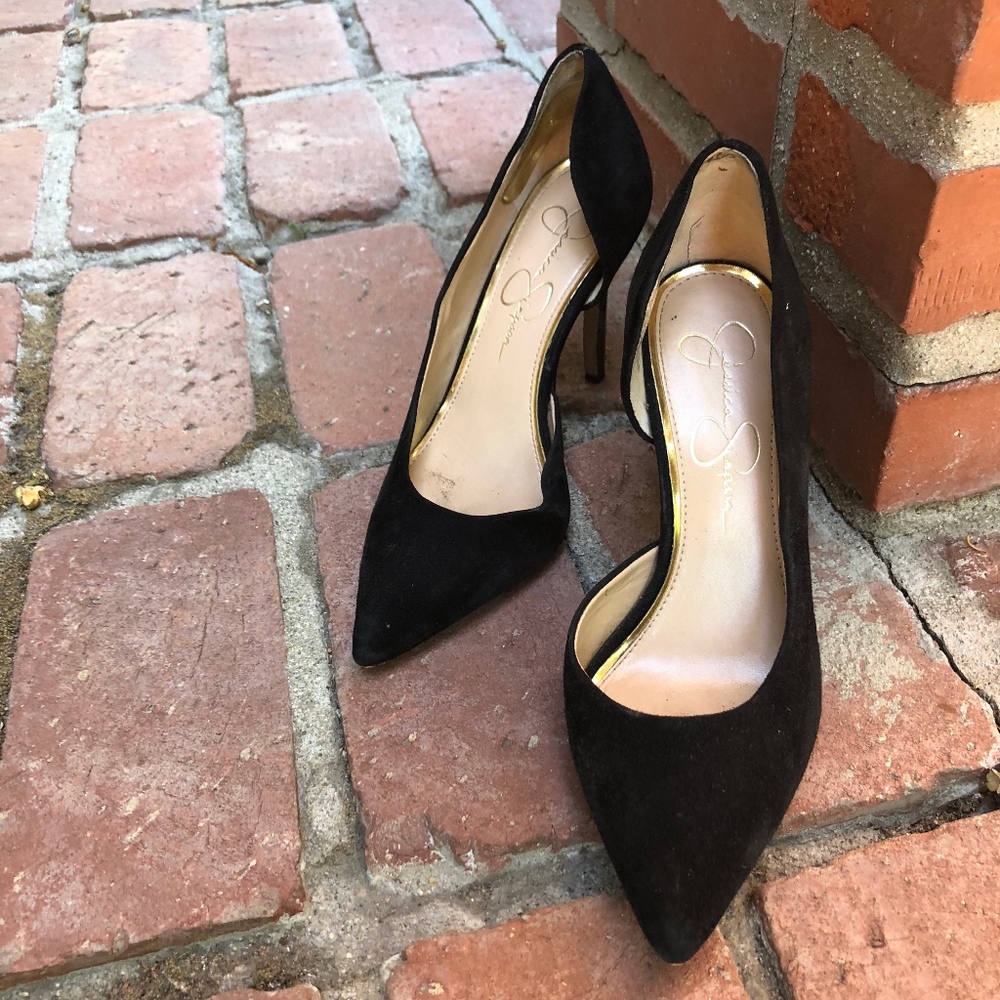 Pointed Stiletto D'orsay Heels